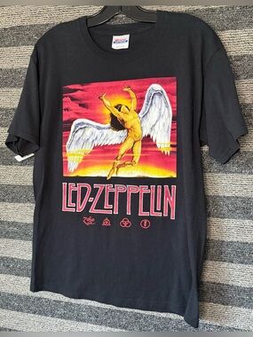 Vintage 2004 Hanes Led Zeppelin Band T-Shirt Men’s Medium EUC